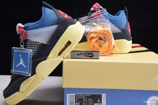 HYPE OFF NOIR DC9533-001 AIR 4 JORDAN RETRO UNION 0813